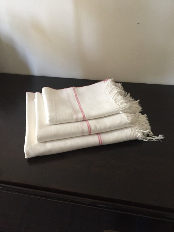 Set of 3 khadi towels/bath set/cotton towels/sustainable/hand Etsy