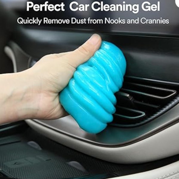 Car Cleaning Gel Universal  DIY car wash kit Dust Natural car cleaning products  Air Vent Interior Removal Putty Keyboard Cleaner Blue