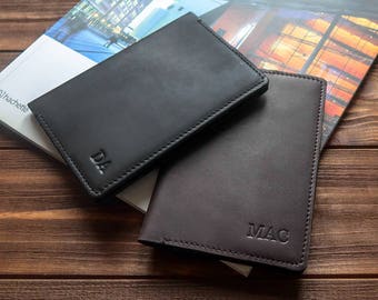 Personalized passport covers leather passport holder leather passport cover passport wallet groomsmen gift mens passport cover.