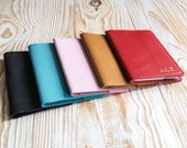 Leather passport cover and luggage tag, leather passport holder, personalized passport covers, custom passport wallet, groomsmen gift.