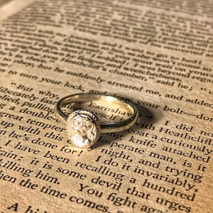 Silver Cameo Ring, Recycled Sterling Silver image 1