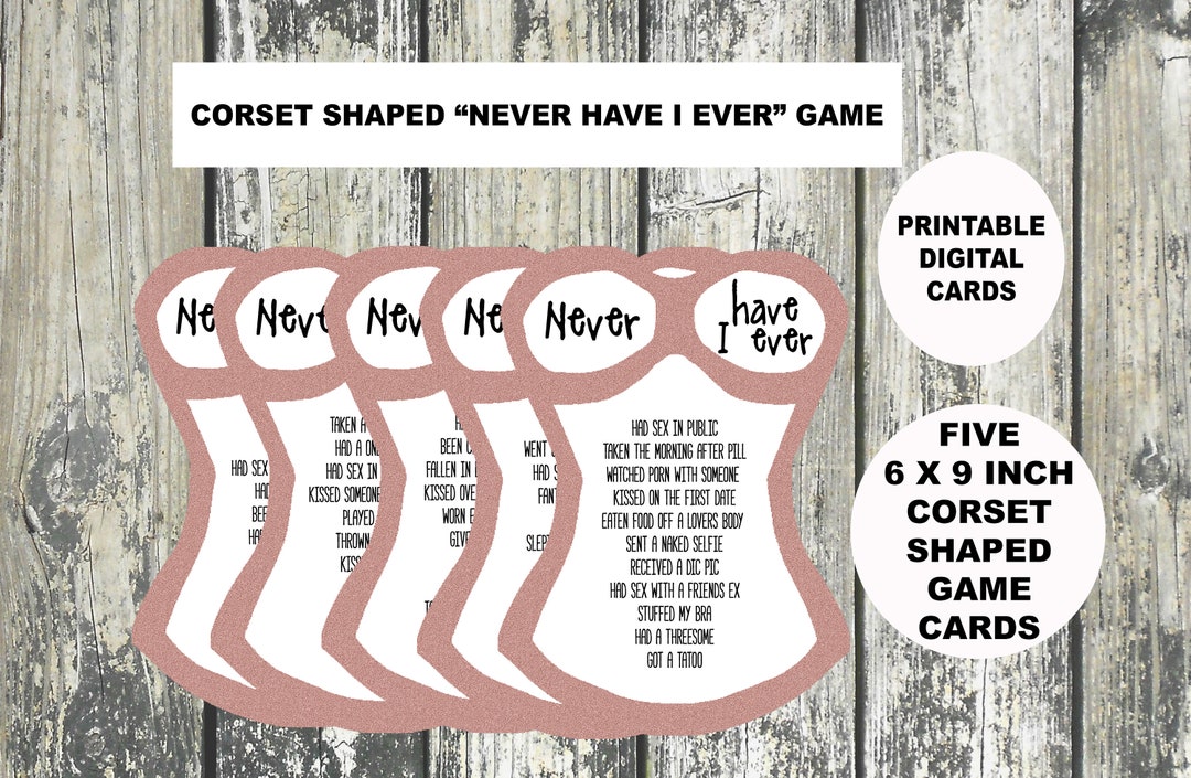 Never Have I Ever, Naughty Party Game, I've Never Game, Bridal Drinking ...