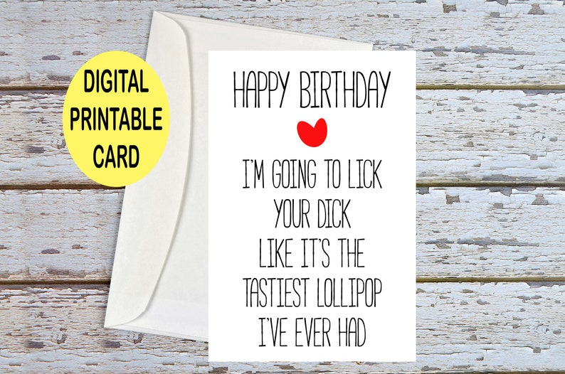 Dirty Birthday Card Boyfriend Naughty Birthday Card For Etsy Australia