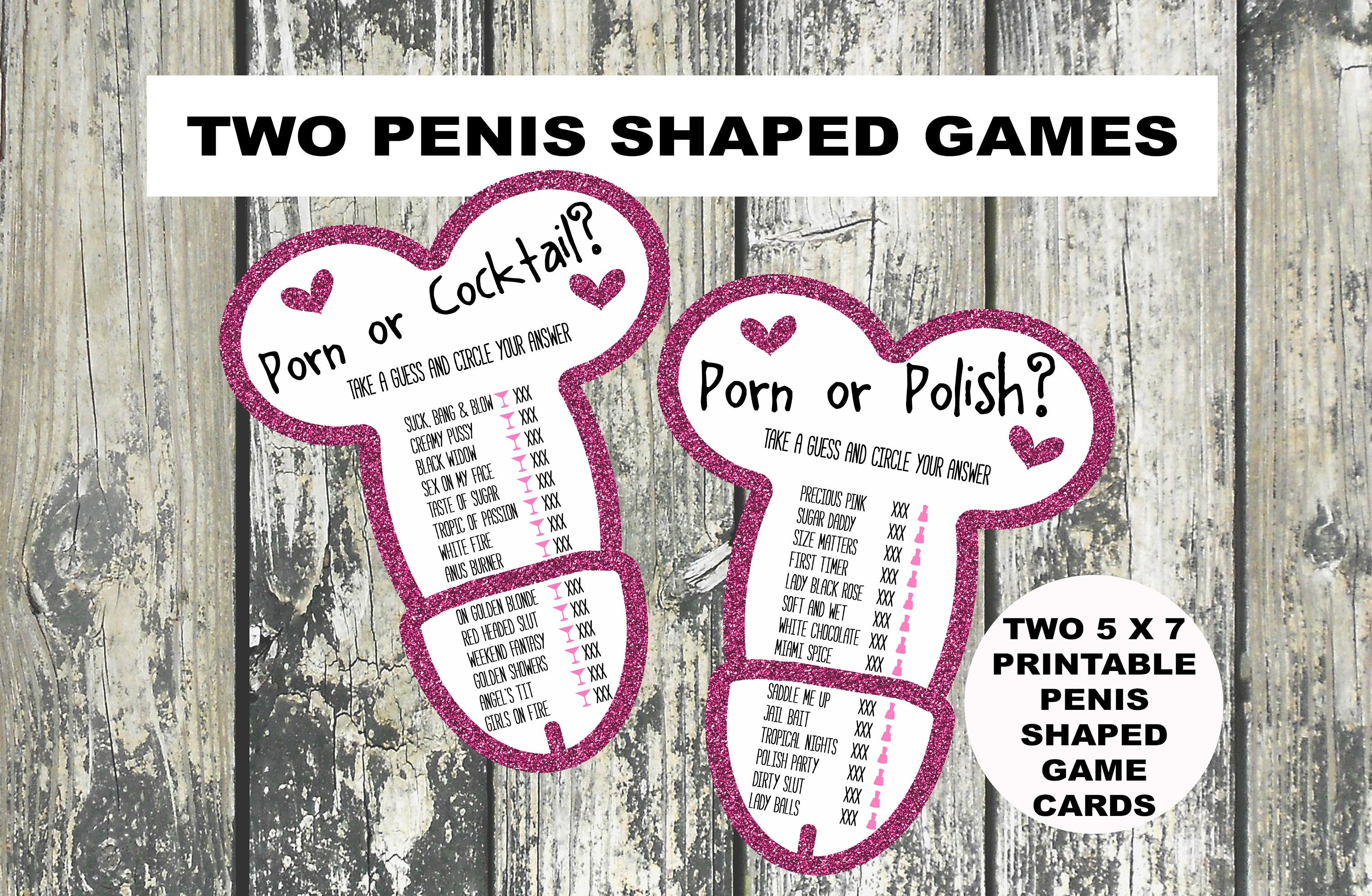 Porn or Cocktail Porn or Polish Girls Night Out Games Girls - Etsy