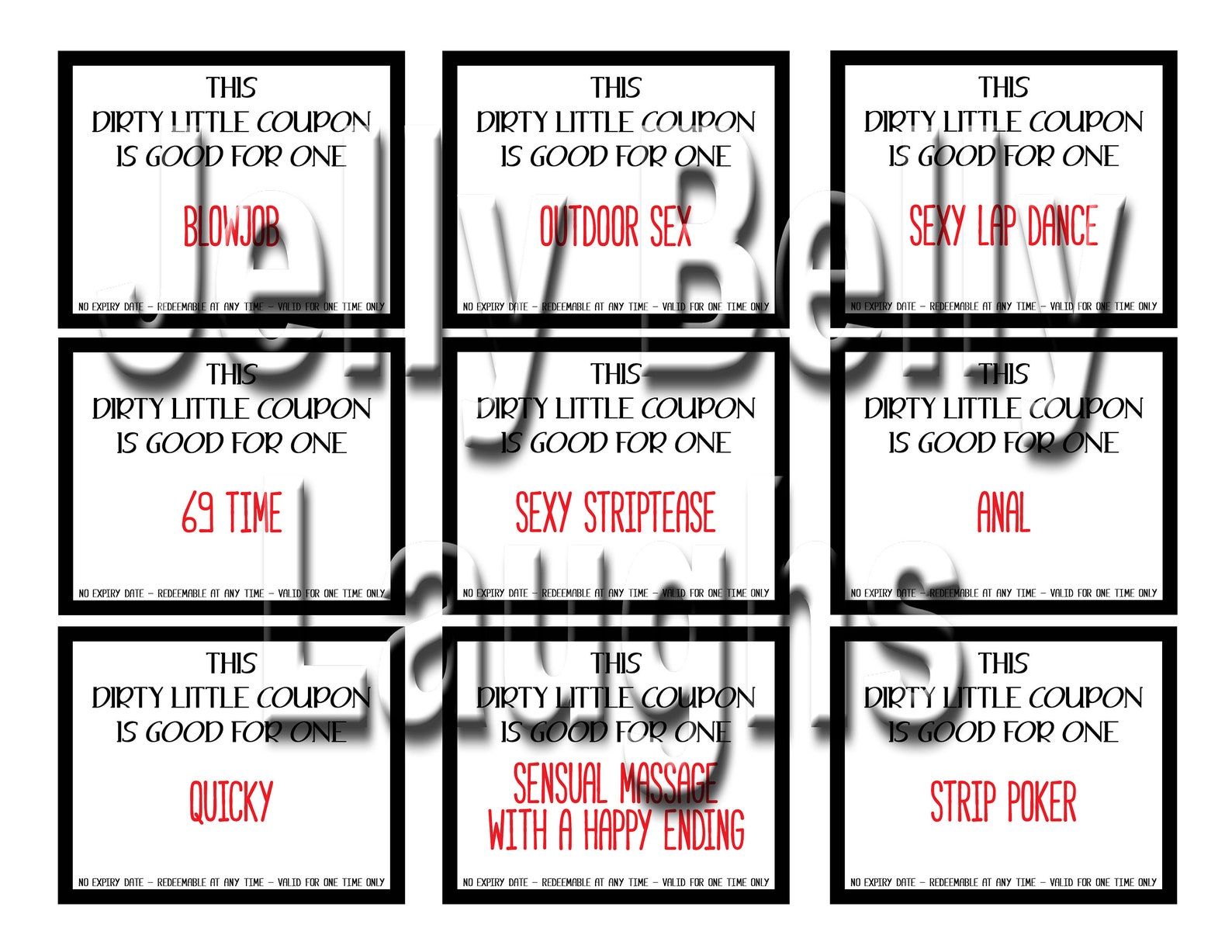 Free Printable Dirty Coupons For Husband