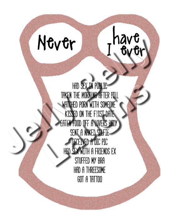 Never Have I Ever Naughty Party Game I've Never Game - Etsy