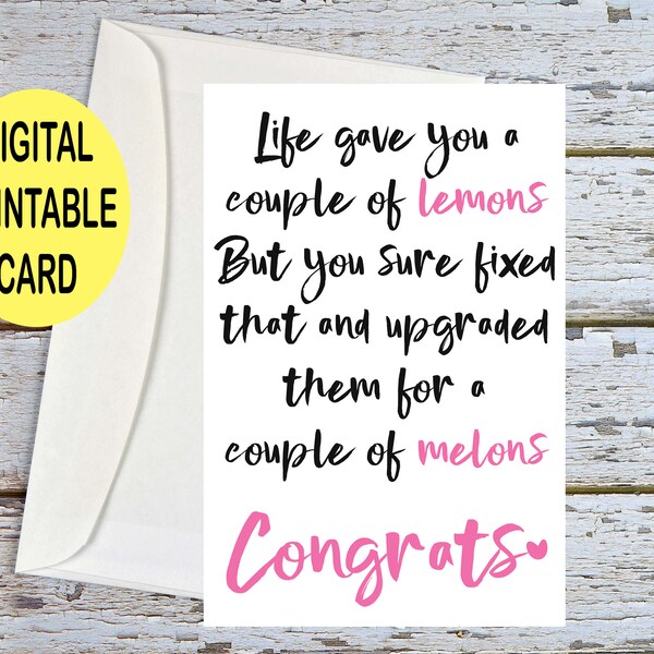 Boob Job Printable Etsy Canada boob-job-printable-etsy-canada