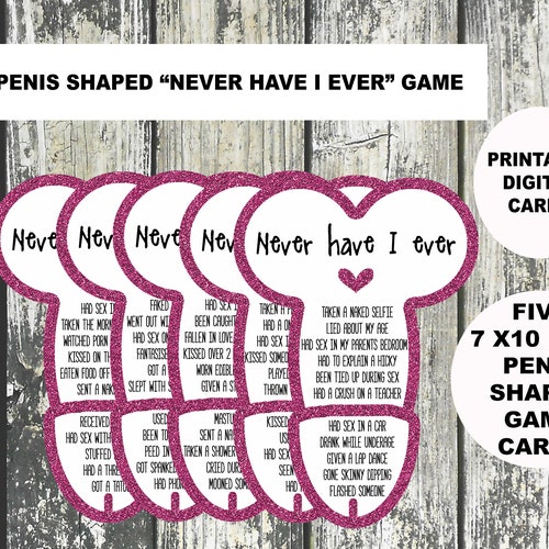 Never Have I Ever Naughty Party Game I've Never Game Etsy