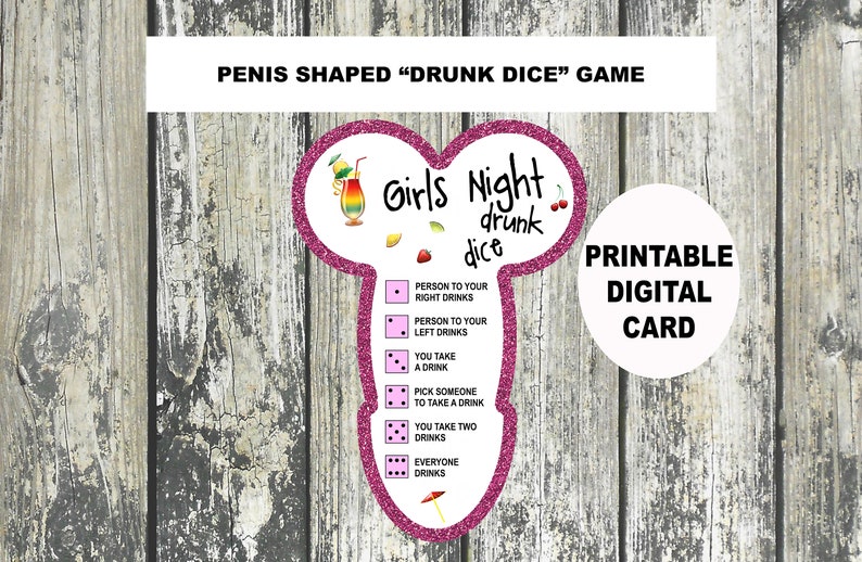 drunk dice girls night drinking game adult drinking party