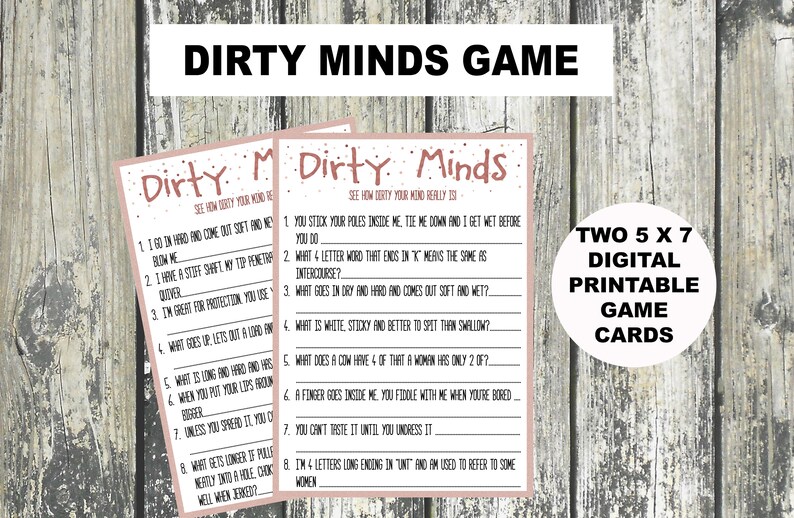 Dirty Minds Game Dirty Riddles Game Dirty Minds Riddle
