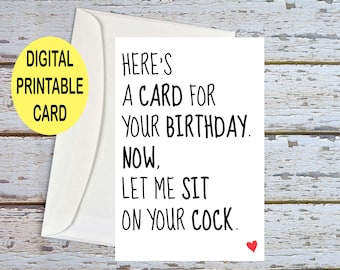 Sexy Birthday Card - Etsy