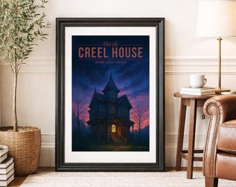 CREEL HOUSE * Travel Poster * Stranger Fictional Wall Art