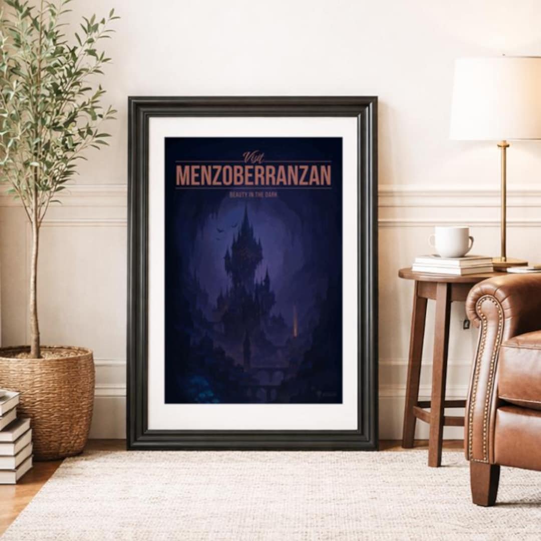 MENZOBERRANZAN * Travel Poster * Adventurous Fantasy Wall Art - Etsy