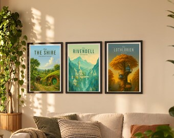 Fellowship Havens — 3 Poster Set | Matching Wall Art Prints