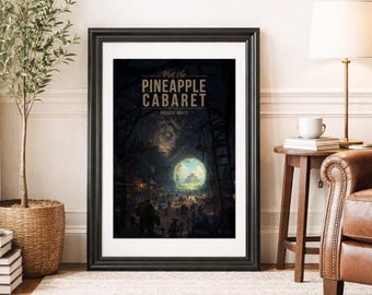 PINEAPPLE CABARET * Travel Poster * Scenic Cinematic Wall Art