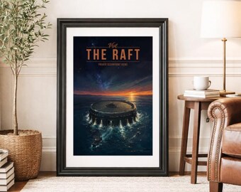 THE RAFT * Travel Poster * Scenic Cinematic Wall Art