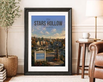 STARS HOLLOW * Travel Poster * Scenic Cinematic Wall Art