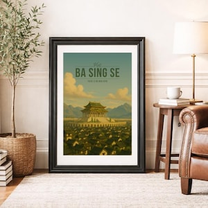 BA SING SE * Póster de viaje * Arte mural de fantasía escénica