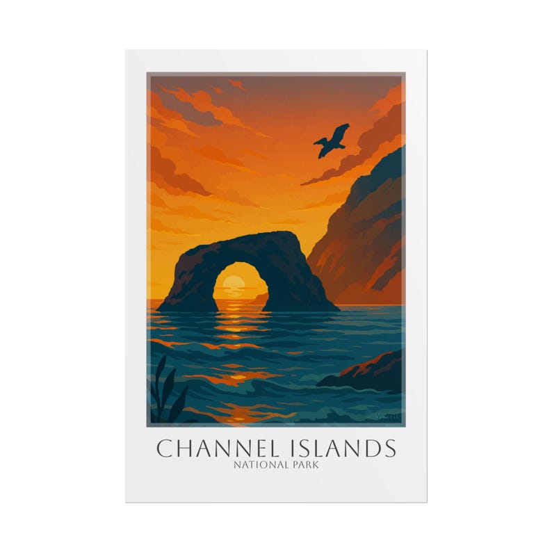 CHANNEL ISLANDS * Travel Poster * National Park Wall Art image 13