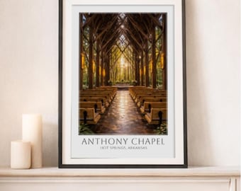ANTHONY CHAPEL  * Travel Poster * National Park Wall Art