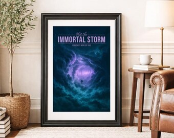 IMMORTAL STORM * Travel Poster * Scenic Fantasy Wall Art