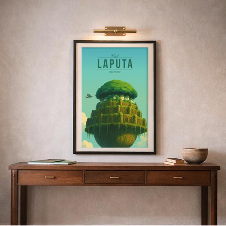 LAPUTA * Travel Poster * Scenic Fantasy Wall Art - Etsy Israel