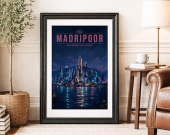 MADRIPOOR * Travel Poster * Scenic Cinematic Wall Art