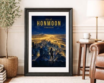 THE HONMOON * Travel Poster * Scenic Cinematic Wall Art