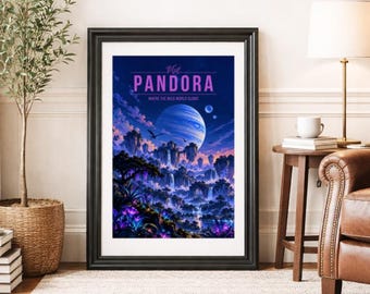 PANDORA * Travel Poster * Scenic Fantasy Wall Art