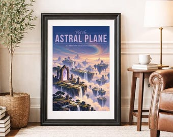 ASTRAL PLANE * Travel Poster * Scenic Fantasy Wall Art