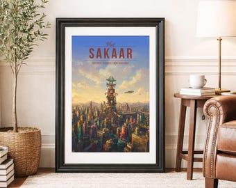 SAKAAR * Travel Poster * Scenic Cinematic Wall Art