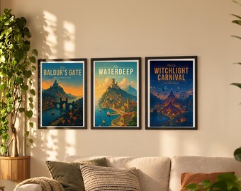 Critical Hit — Complete 8 Poster Set | Matching Wall Art Prints