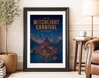 WITCHLIGHT CARNIVAL * Travel Poster * Adventurous Fantasy Wall Art