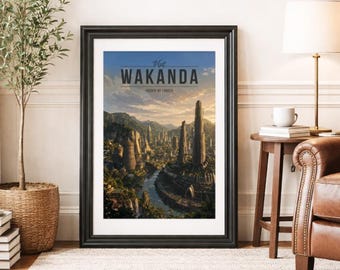 WAKANDA * Travel Poster * Scenic Cinematic Wall Art