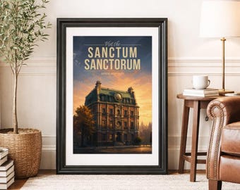 SANCTUM SANCTORUM * Travel Poster * Scenic Cinematic Wall Art
