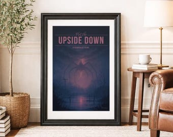 THE UPSIDE DOWN * Travel Poster * Stranger Fictional Wall Art