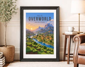 OVERWORLD * Travel Poster * Scenic Fantasy Wall Art