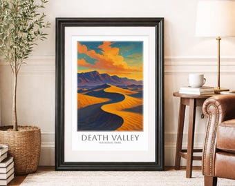 DEATH VALLEY * Travel Poster * National Park Wall Art