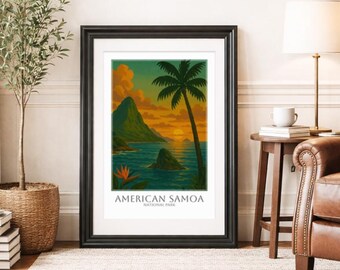 AMERICAN SAMOA * Travel Poster * National Park Wall Art