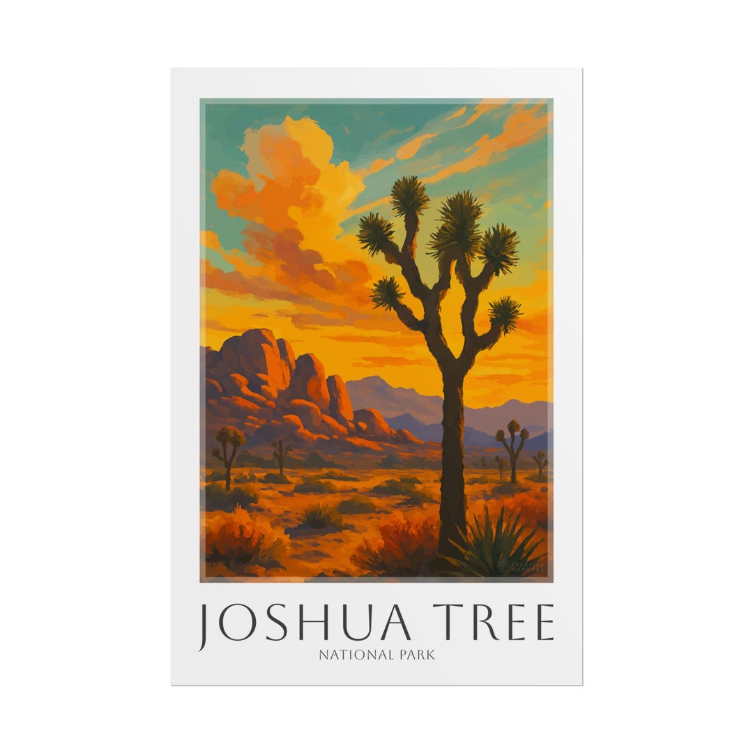 JOSHUA TREE * Travel Poster * National Park Wall Art - Etsy