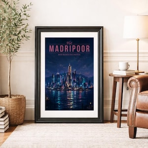 MADRIPOOR * Póster de viaje * Arte mural cinematográfico panorámico