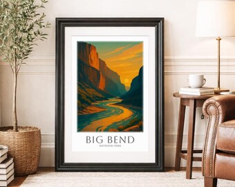 BIG BEND * Travel Poster * National Park Wall Art