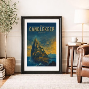 CANDLEKEEP * Travel Poster * Adventurous Fantasy Wall Art