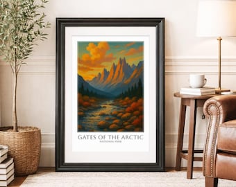 GATES OF_THE ARCTIC * Travel Poster * National Park Wall Art