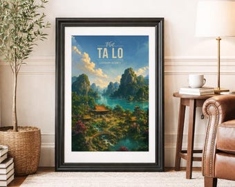 TA LO * Travel Poster * Scenic Cinematic Wall Art