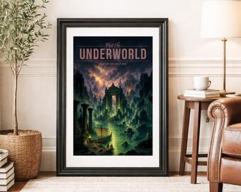 UNDERWORLD * Travel Poster * Scenic Mythical Wall Art