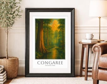 CONGAREE * Travel Poster * National Park Wall Art