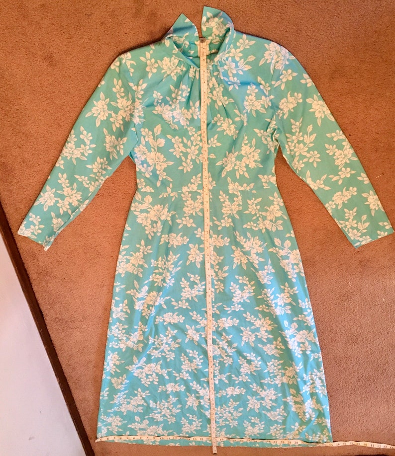 Vintage Hawaiian Maxi Dress w Belt