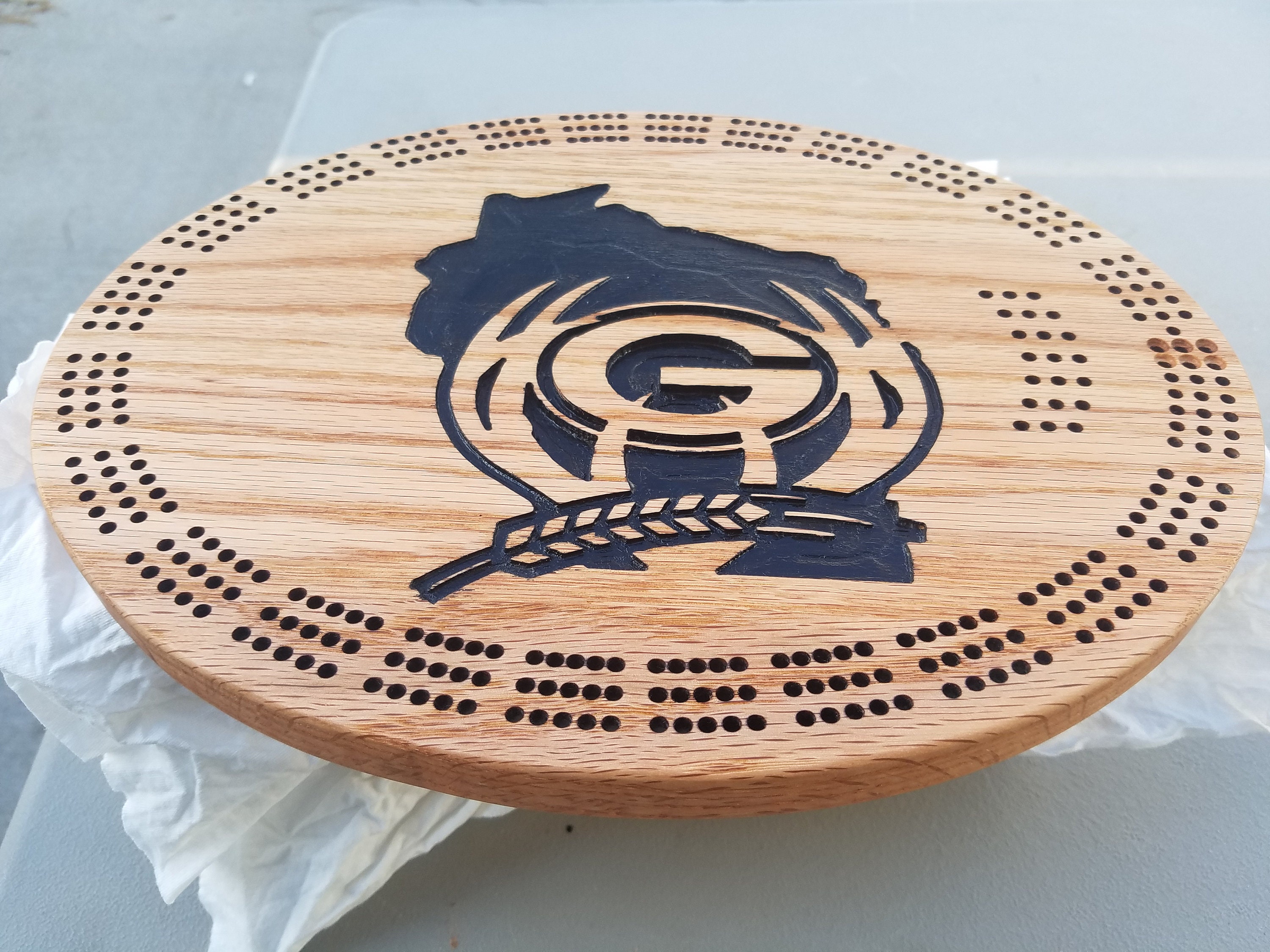 Oval Cribbage Board Blank Template 9x12 Ready to Cut Gcode Etsy UK