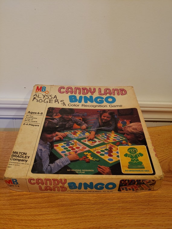 Vintage Candy Land Bingo Board Game 1980s Candyland Etsy